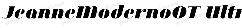 JeanneModernoOT Ultra字体转换